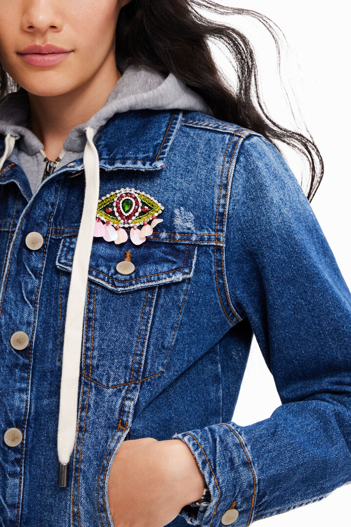 Hooded denim jacket | Desigual