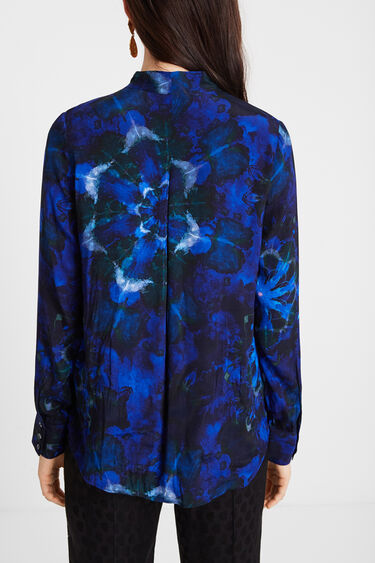 Bedruckte Bluse mit Mandalas in Batik-Optik | Desigual