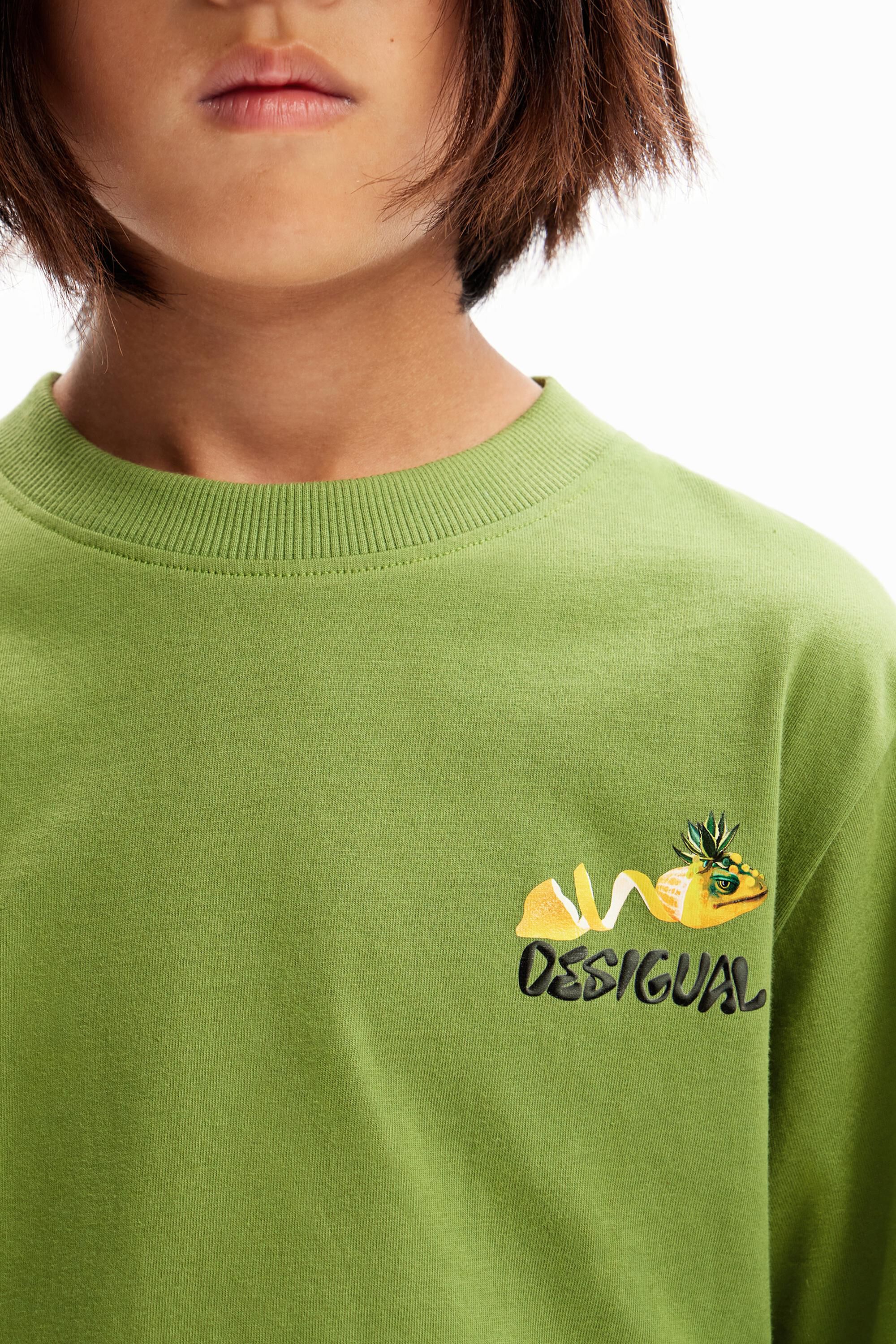 Camiseta limón reptil