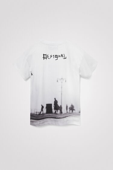 T-shirt met skateboarder | Desigual