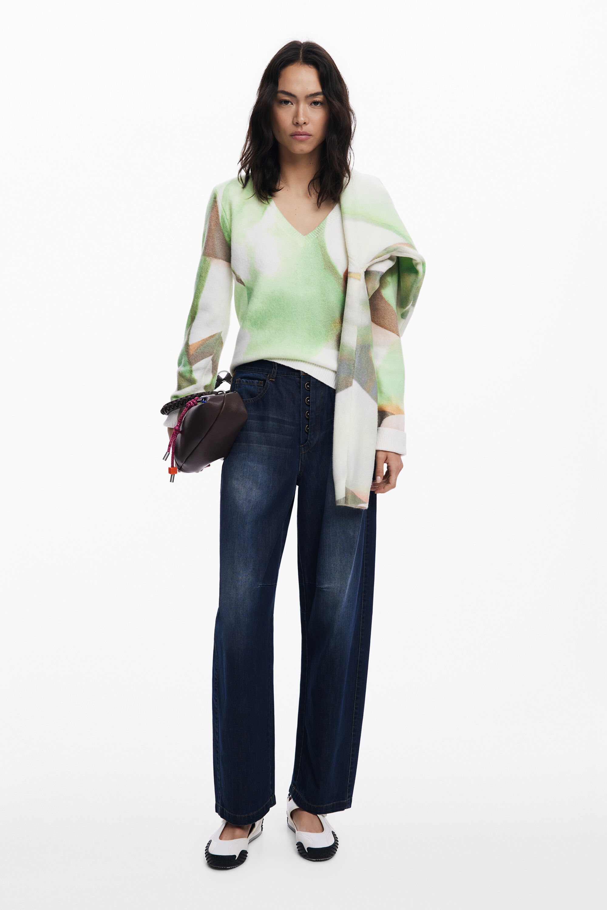 Lange Balloon-Jeans