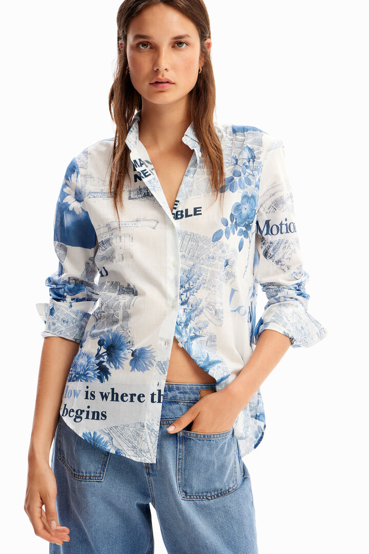 Camisa leve mapas | Desigual