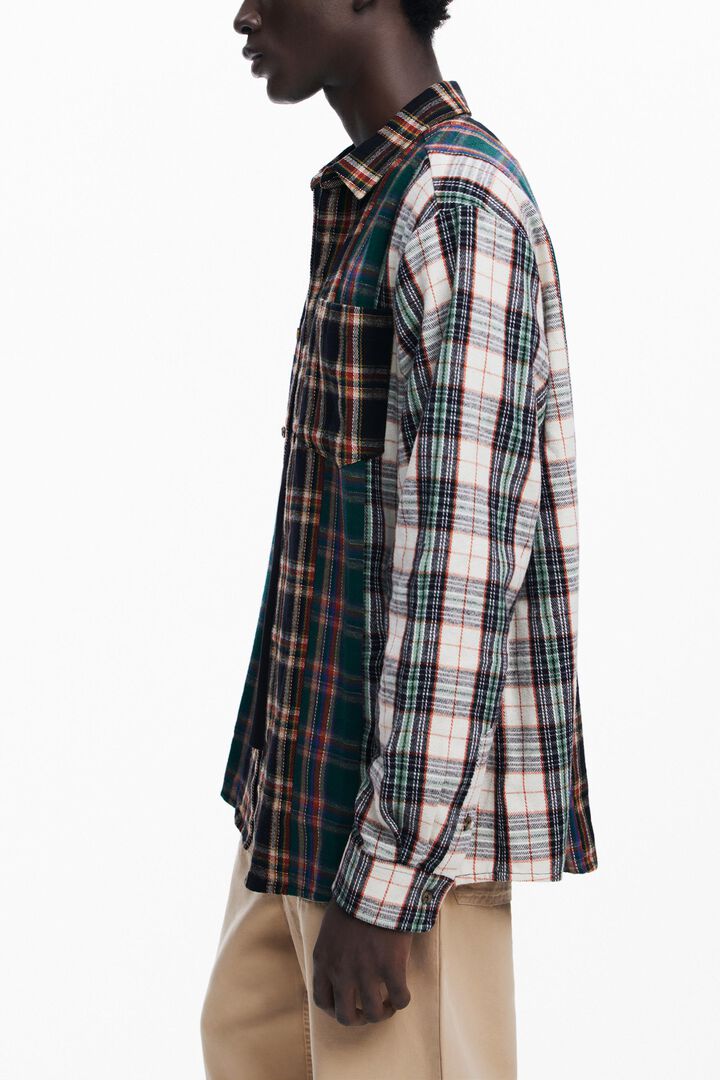 Patchwork check shirt | Desigual
