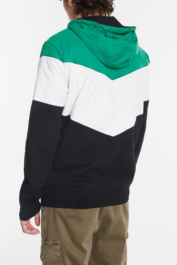Chaqueta sudadera tricolor | Desigual