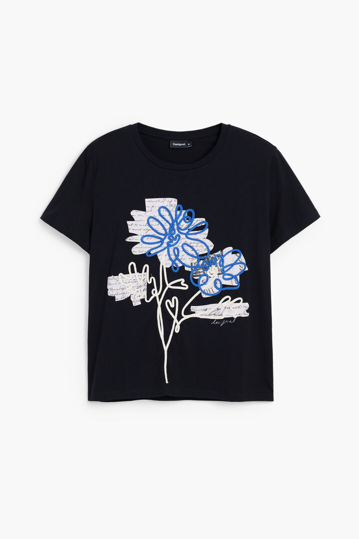 Blumen-T-Shirt mit Kordelzug | Desigual