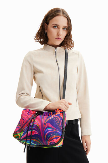 Midsize psychedelic crossbody bag | Desigual