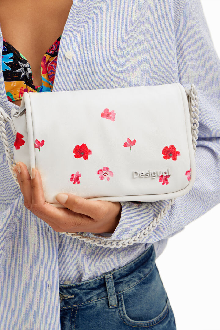 S padded floral crossbody bag | Desigual