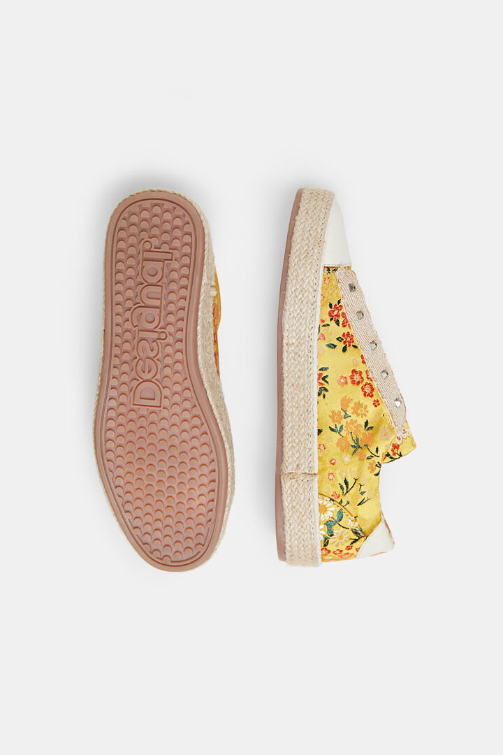 Zapatillas suela esparto flores | Desigual