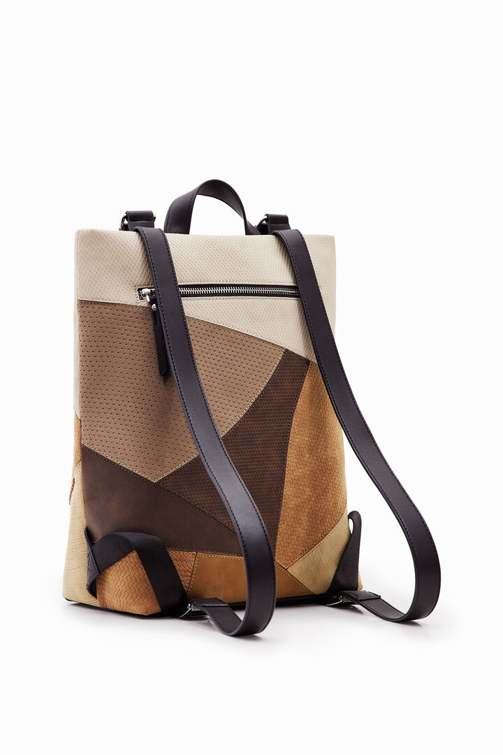 Multi-position patchwork backpack | Desigual