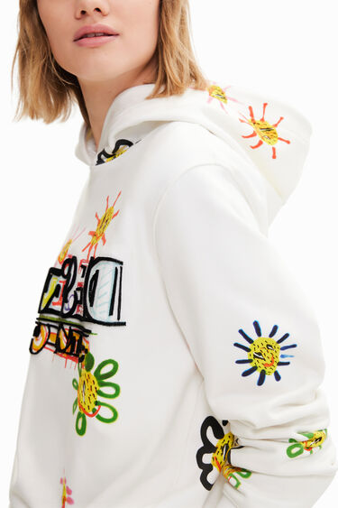 Arty flocked sweatshirt | Desigual