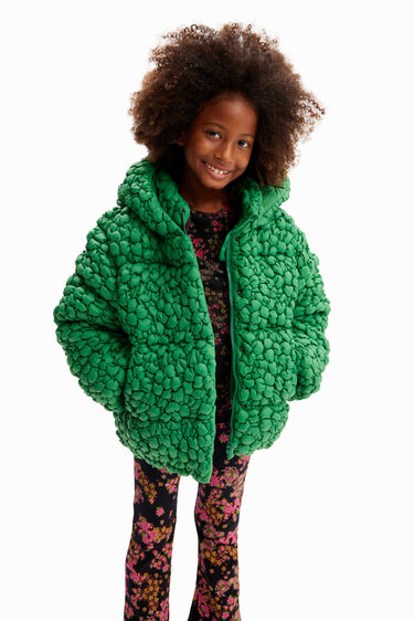 Chaqueta acolchada textura | Desigual
