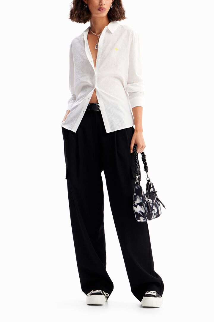 Textured stripy shirt | Desigual