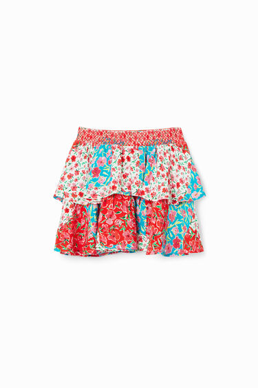 Mini suknja s cvjetnim volanima | Desigual