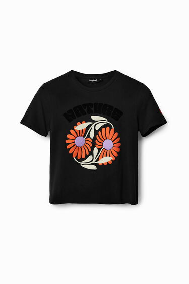 “Save Nature” floral T-shirt | Desigual