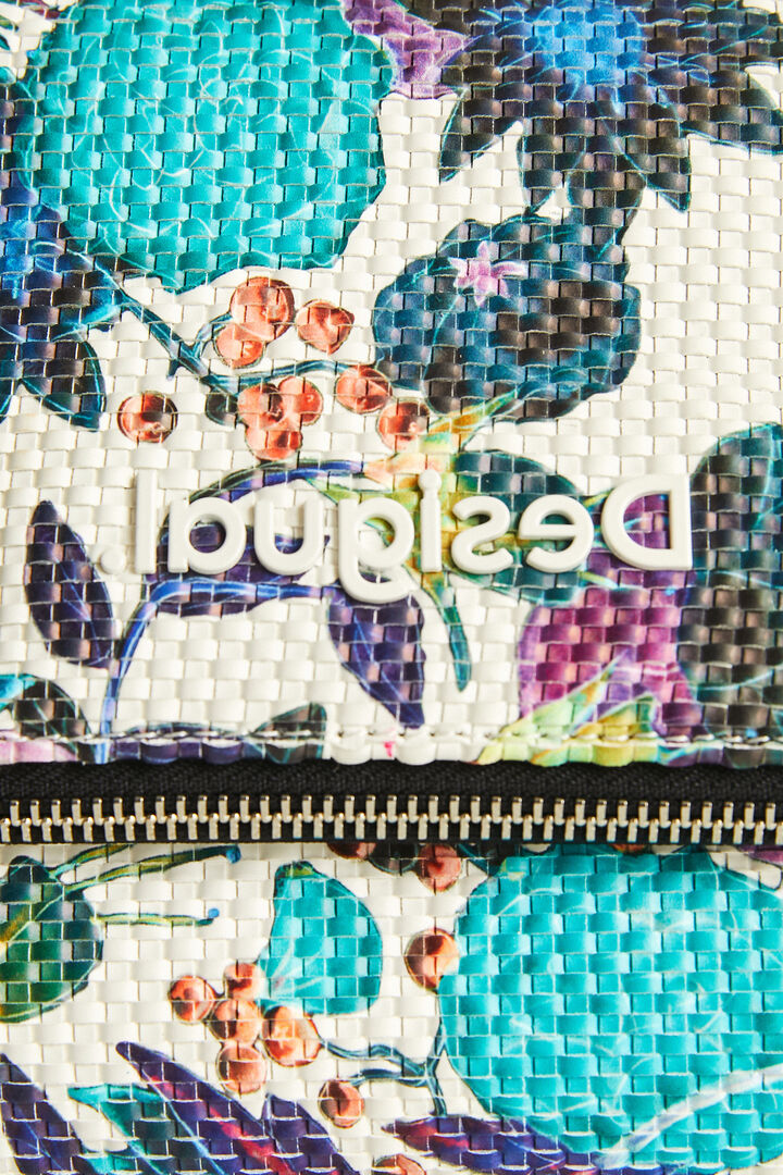 Floral braided sling bag | Desigual