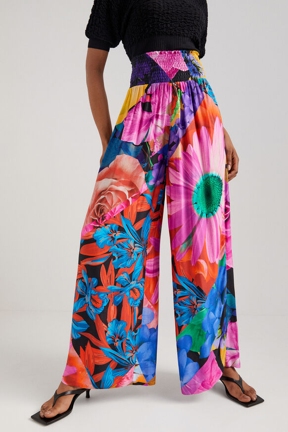 Floral palazzo trousers | Desigual