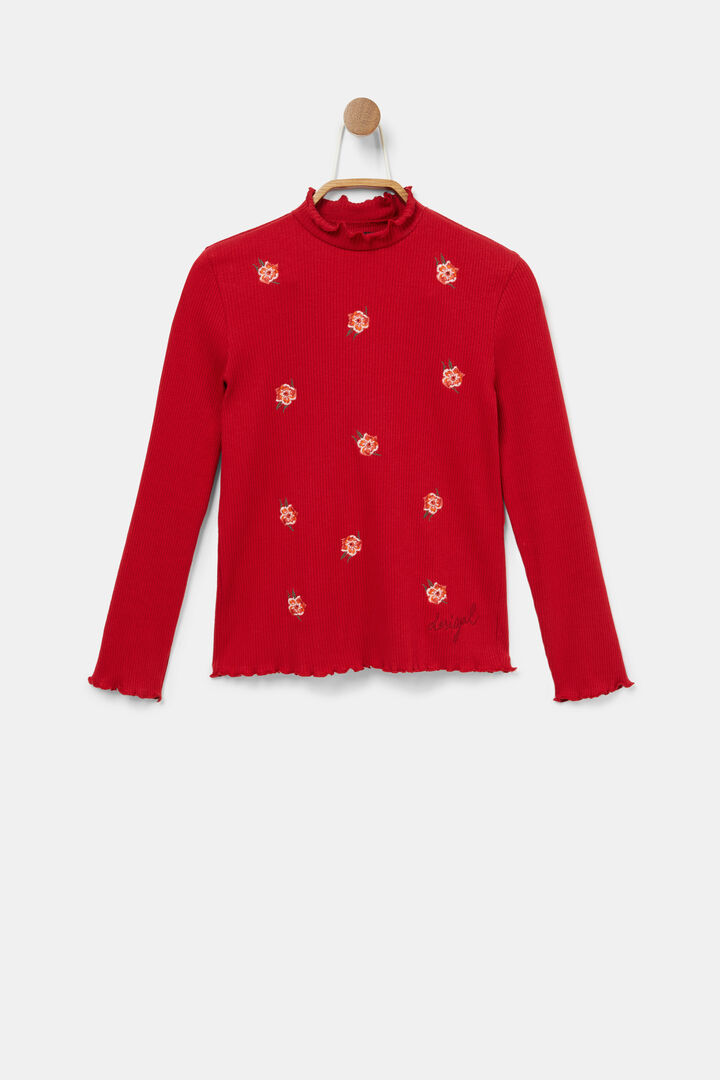 Ribbed T-shirt flowers | Desigual