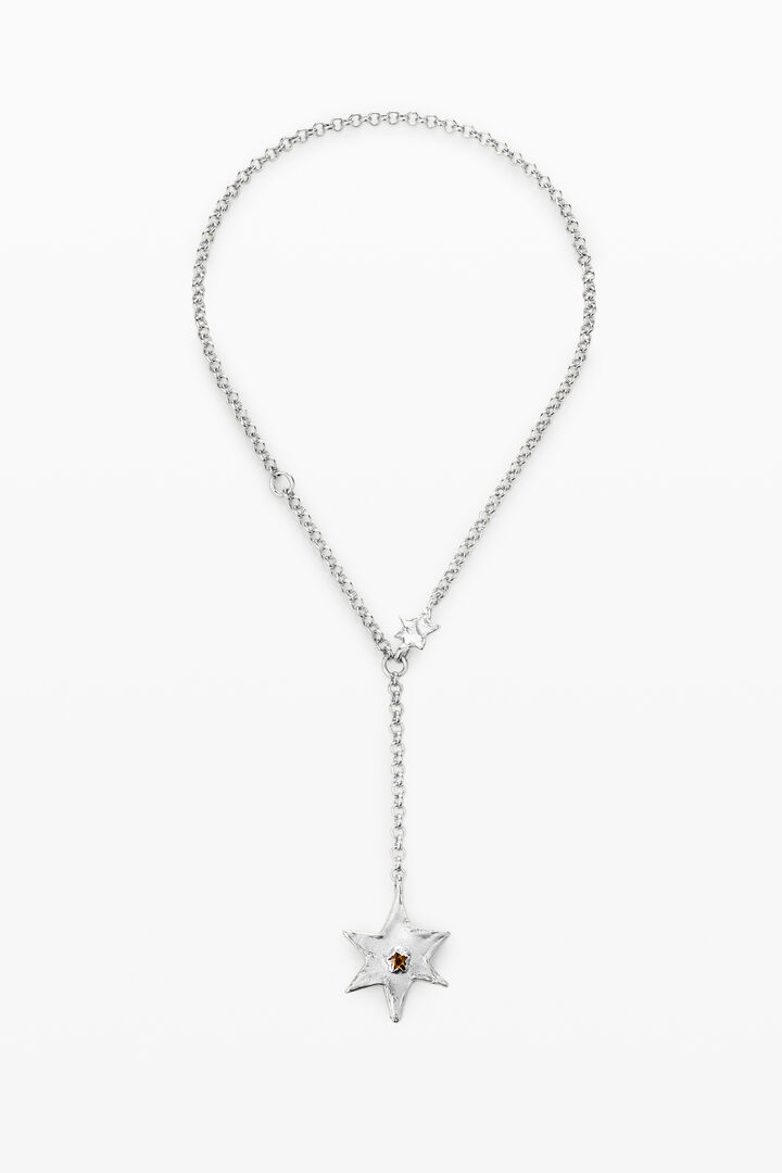 Star and heart necklace silver-plated Zalio | Desigual