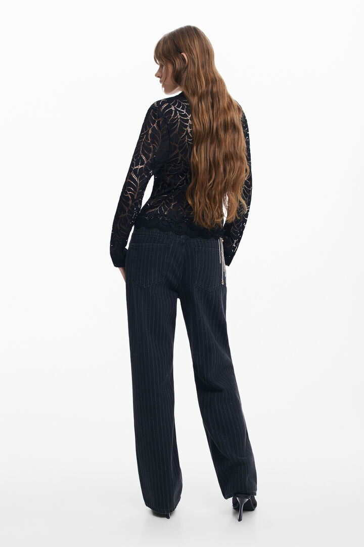Blusa encaje flores | Desigual