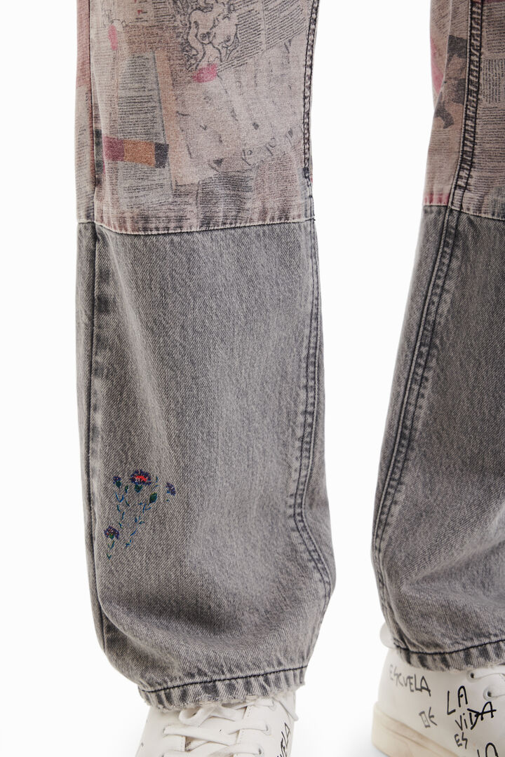 Vaqueros confort periódicos | Desigual