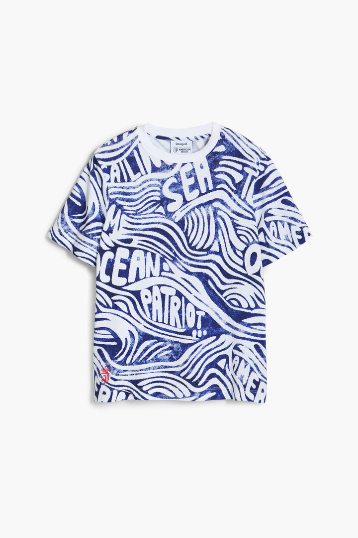 T-shirt bleu American Magic