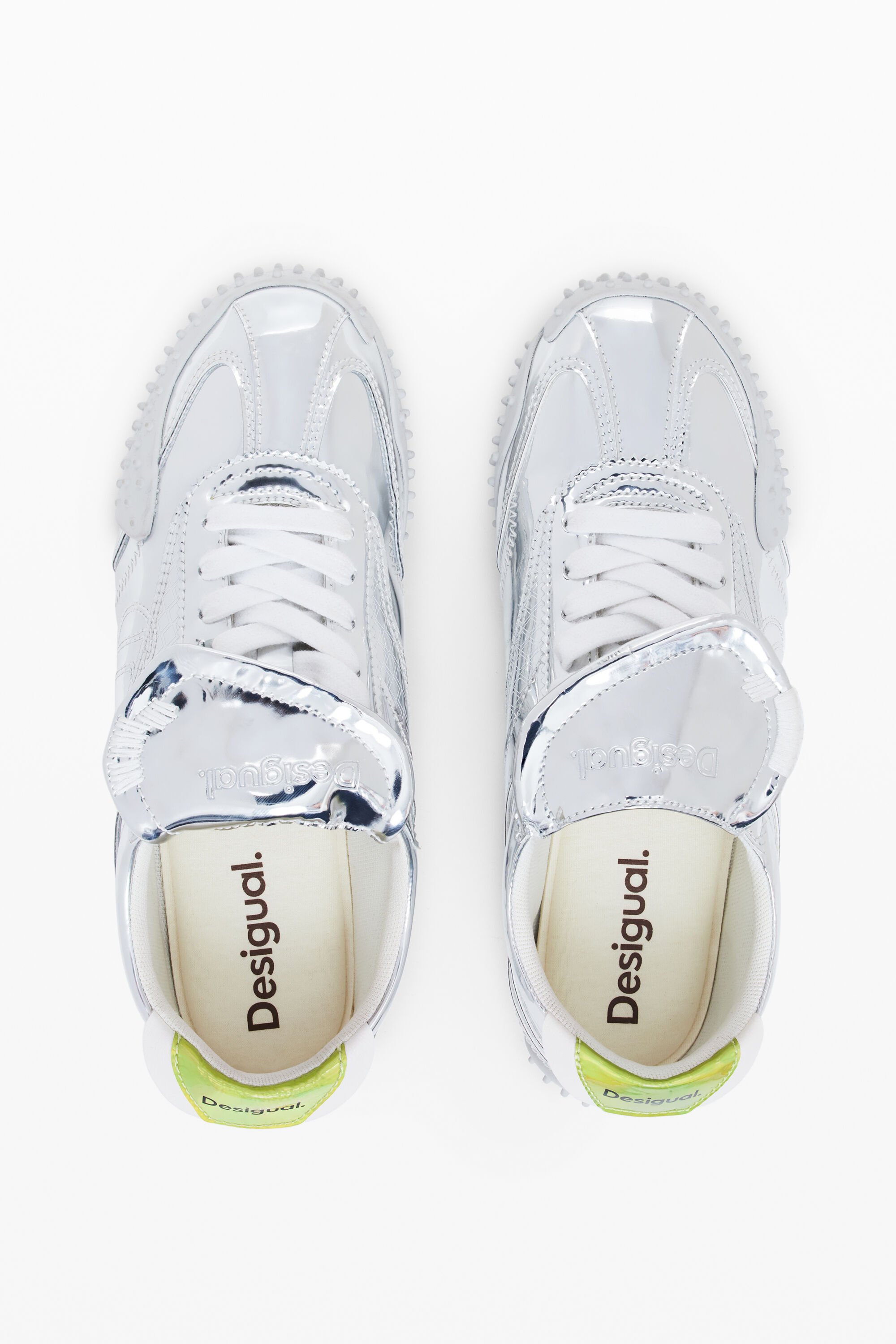 Desigual Retro Sneaker Tongue In Black