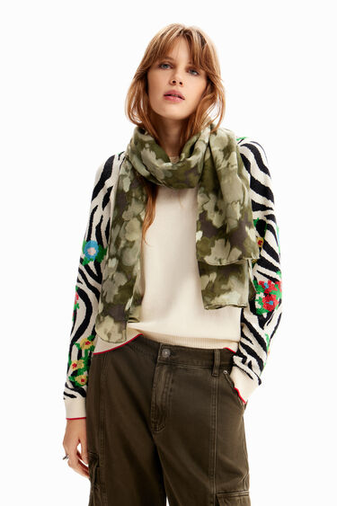 Foulard rectangular camo | Desigual