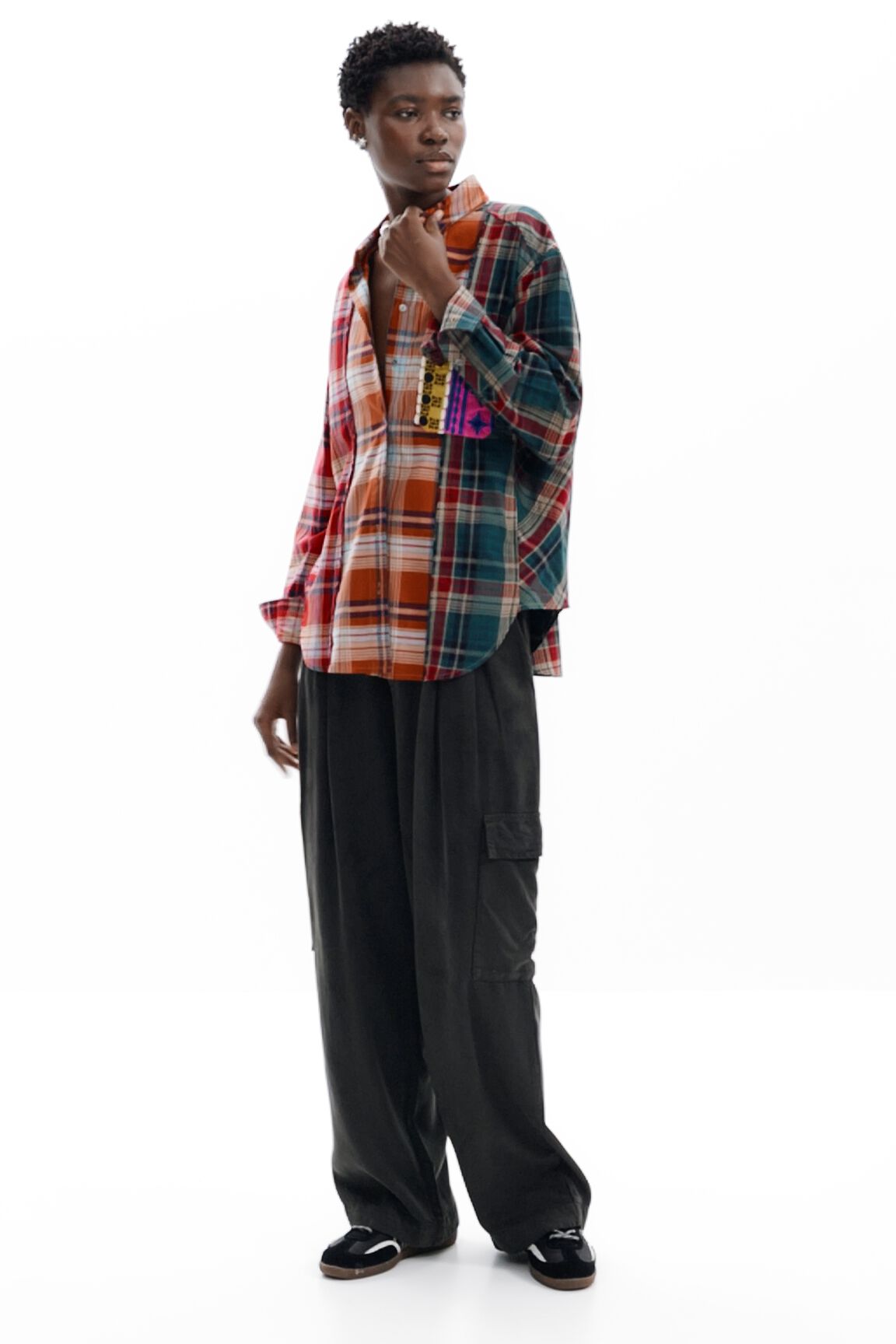 Patchwork checkered shirt women's I Desigual.com Patchwork checkered shirt women's I Desigual.com