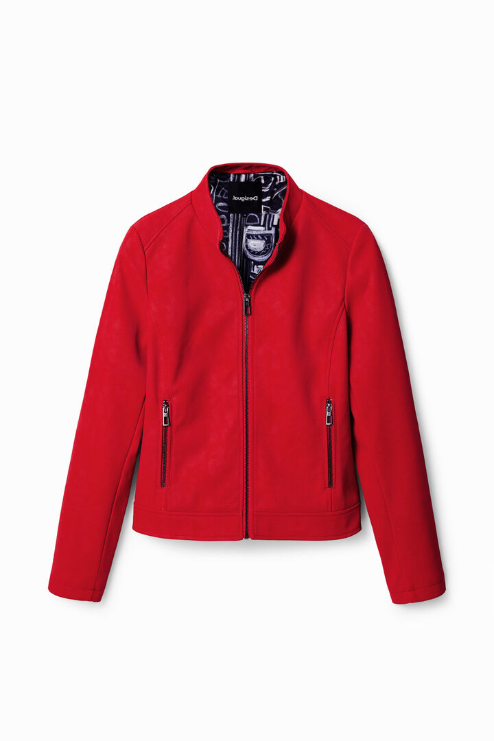 Suede-effect biker jacket | Desigual
