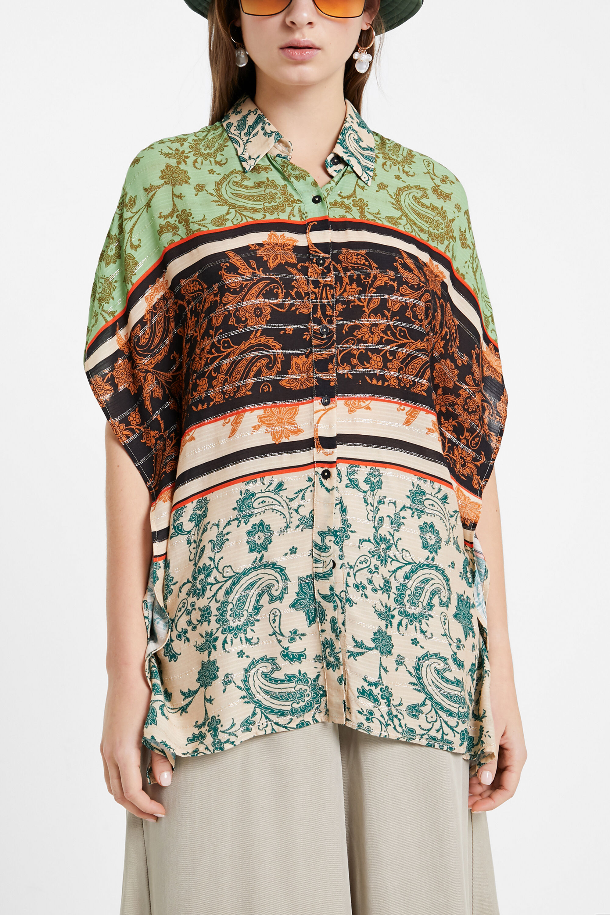 boho floral shirt