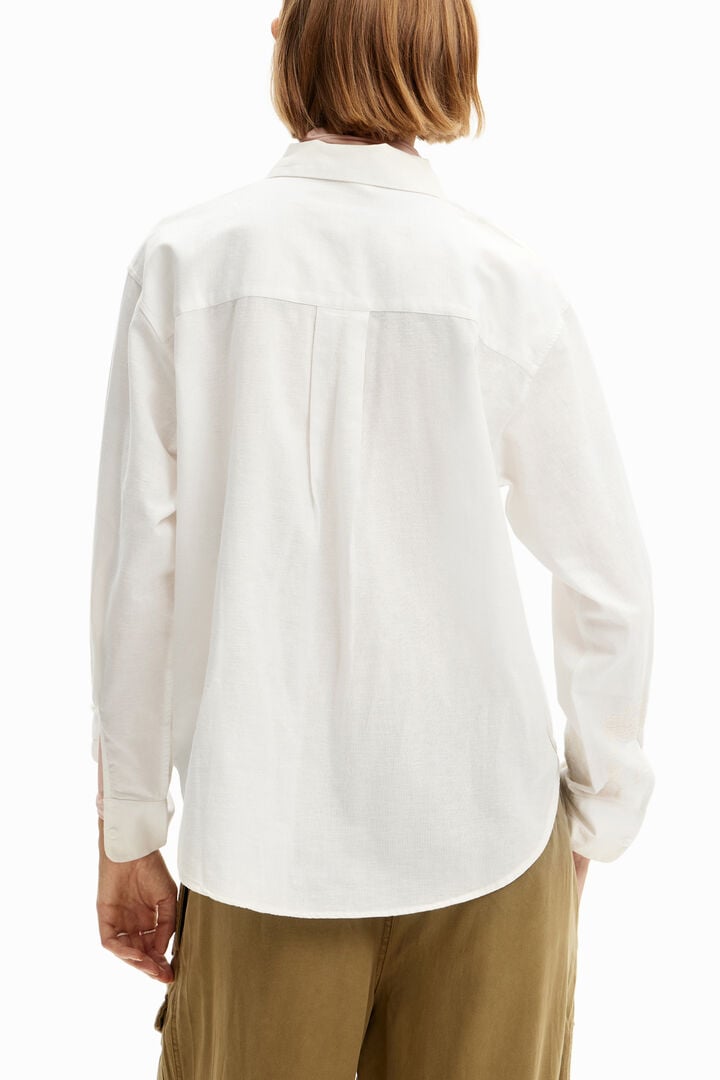 Chemise lin crochet | Desigual