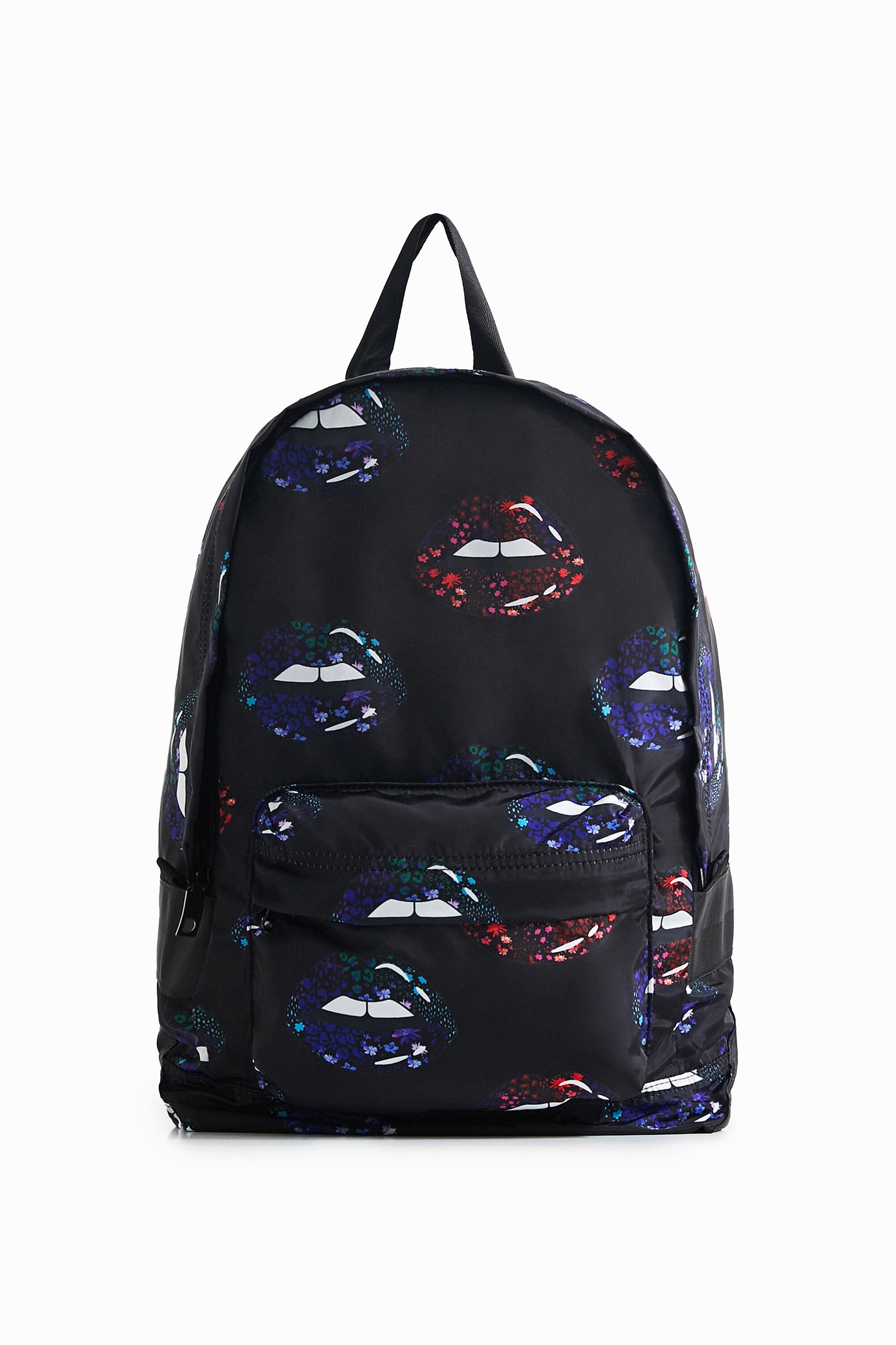 Mochila plegable labios Desigual