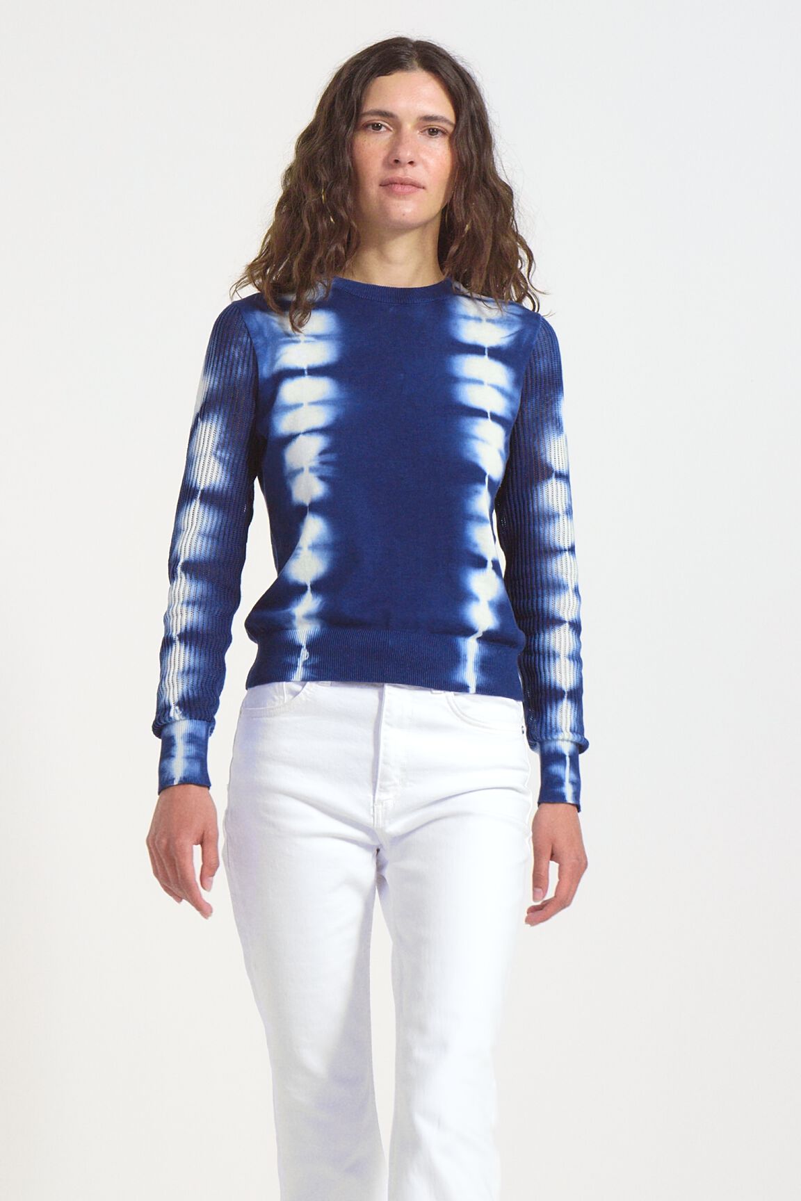Knit tie dye jumper
