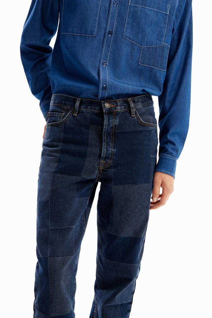 Jeans Straight quadri | Desigual