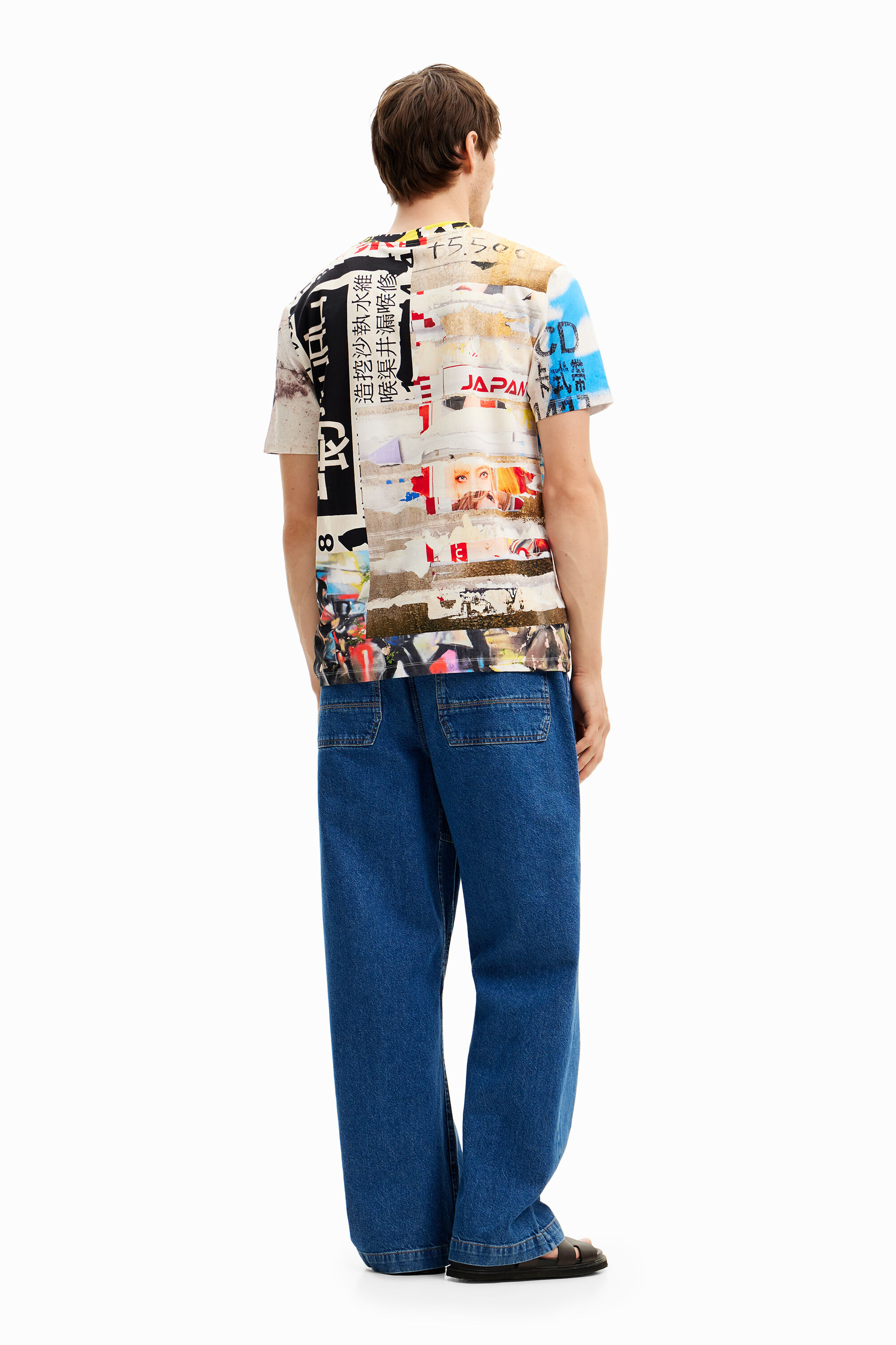 結婚祝い Japan Desigual.com I men's T-shirt street トップス