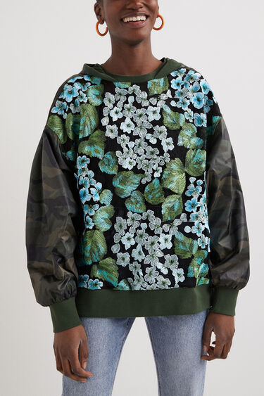 Oversize-Sweater mit Blumen | Desigual
