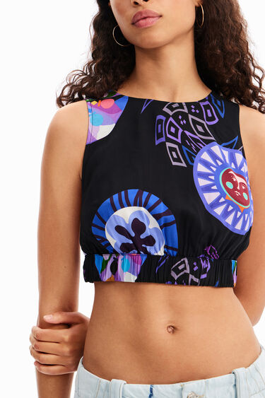 M. Christian Lacroix short top with straps | Desigual