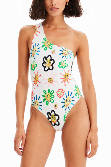 Bañador tirante asimétrico soles | Desigual