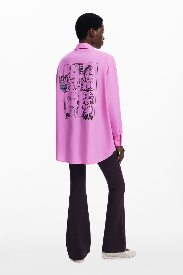 Camisa oversize viñetas | Desigual