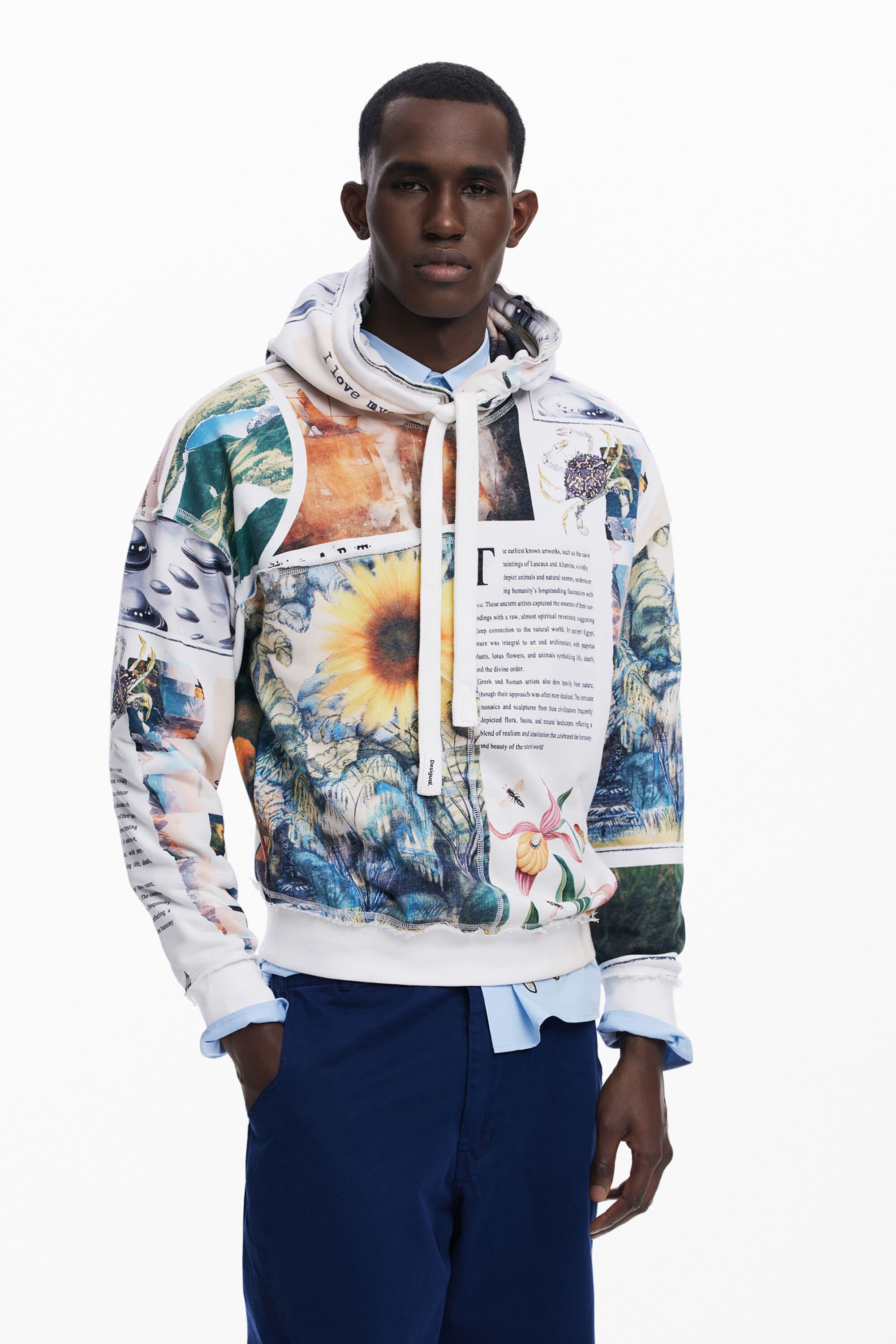 Kapuzensweatshirt mit Sonnenblumen