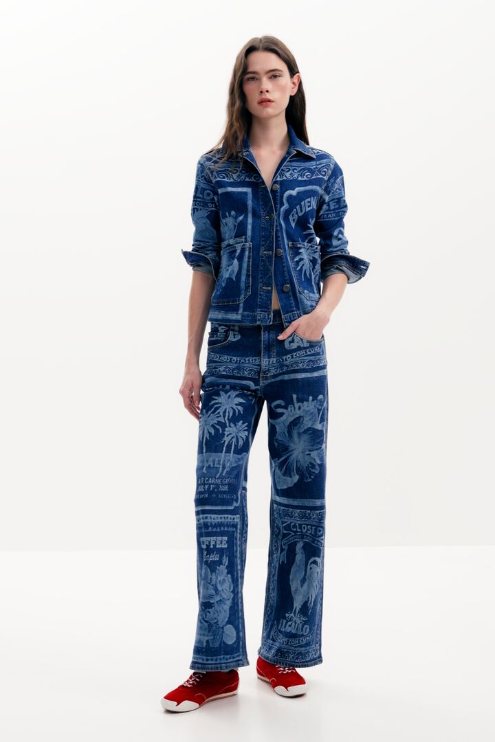 Veste en jean palmiers | Desigual