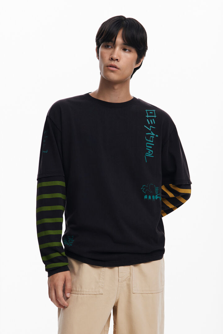 Camiseta doble manga | Desigual