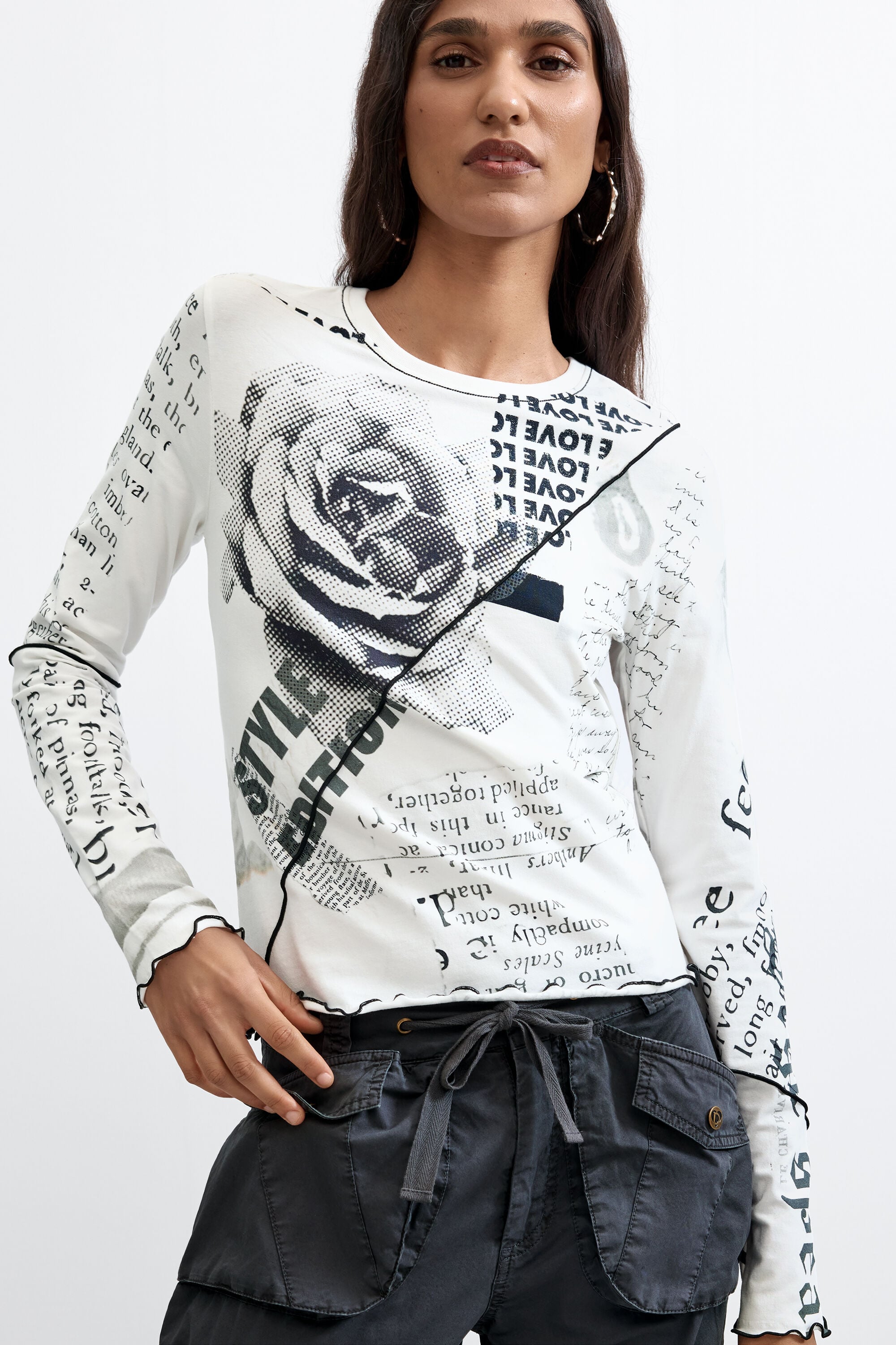 プリントTシャツ 綿100% ホワイト 女性用 I Desigual.com