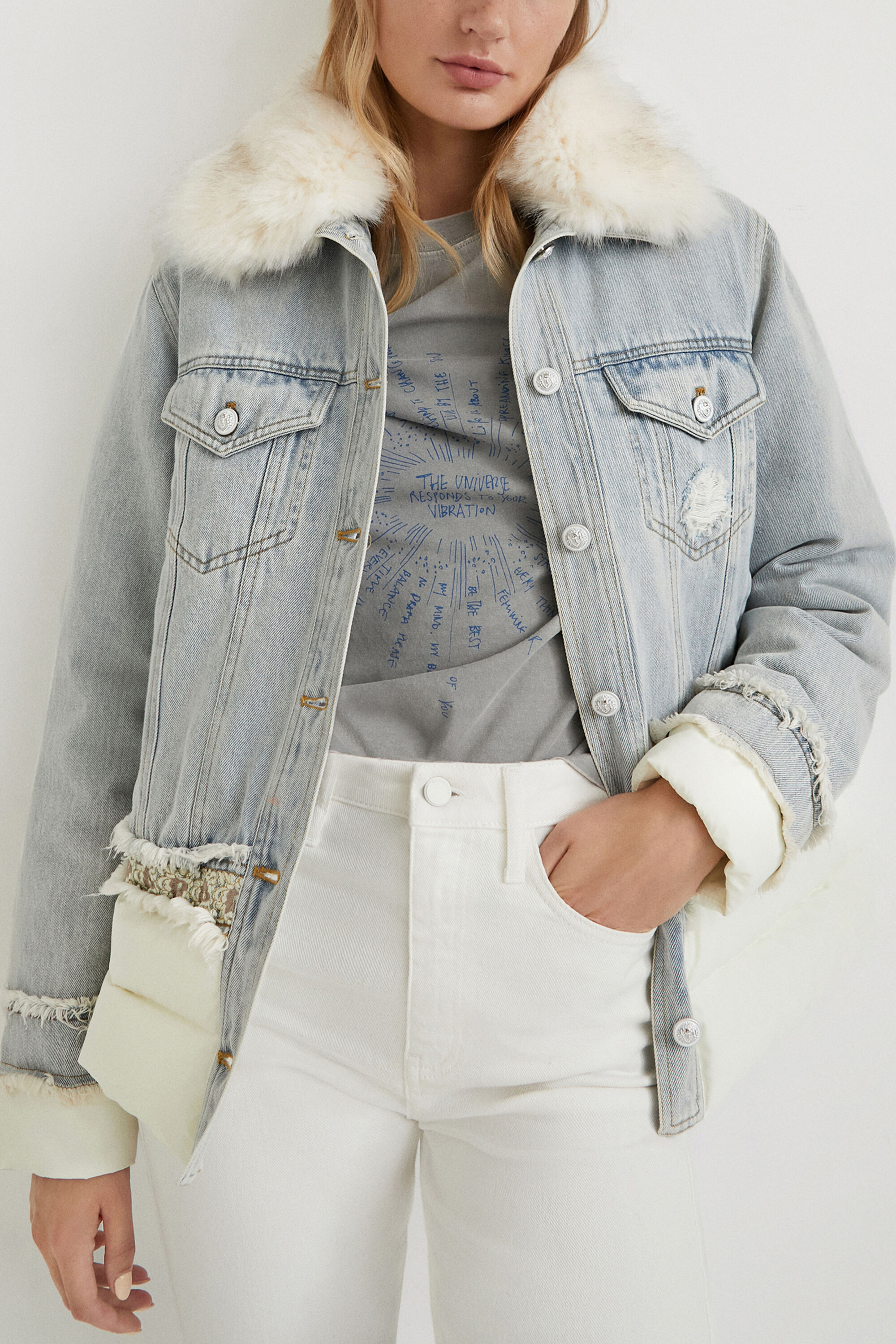 Oversize denim jacket | Desigual.com