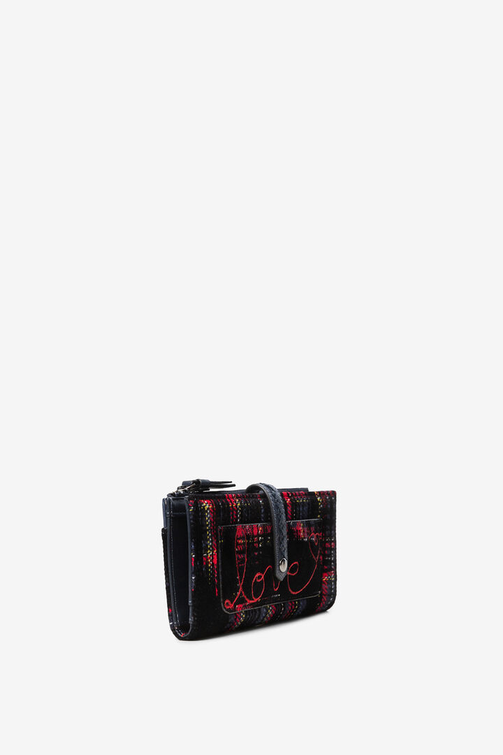 Rectangular tartan coin purse | Desigual