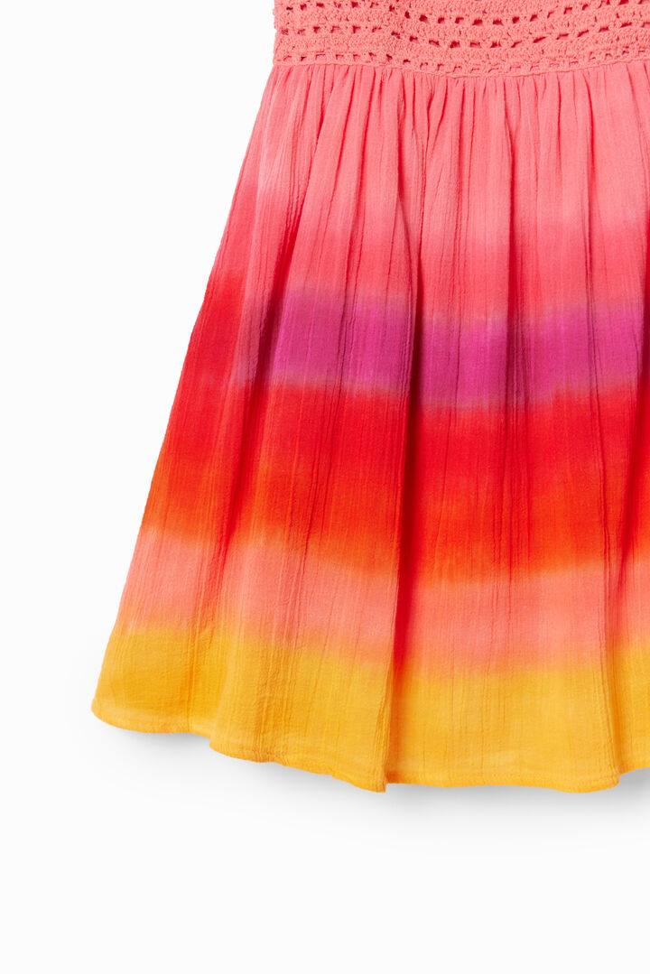 Vestido de croché multicolor | Desigual