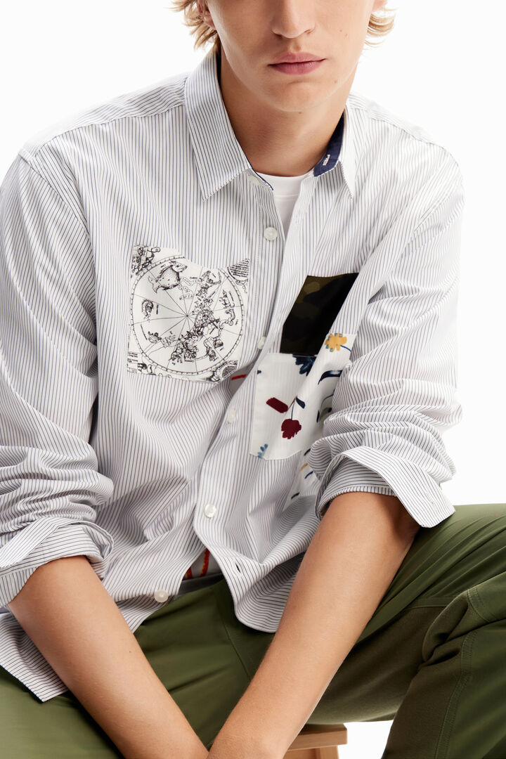 Camisa ratlles patch | Desigual