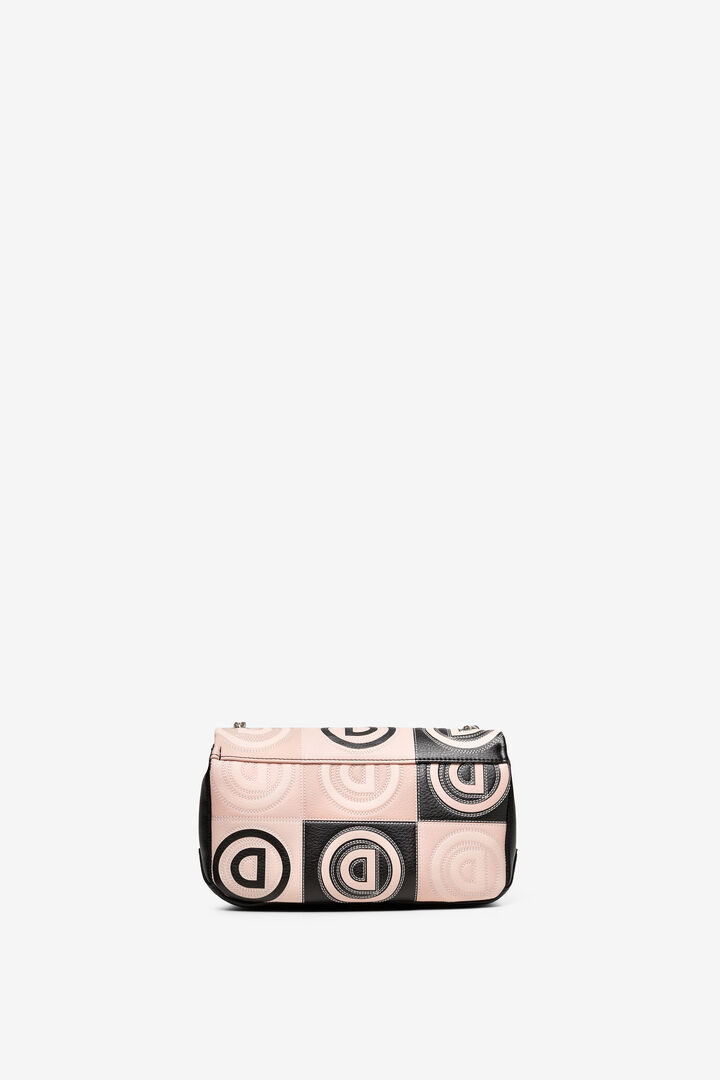 Bolso de patchwork en logomanía | Desigual