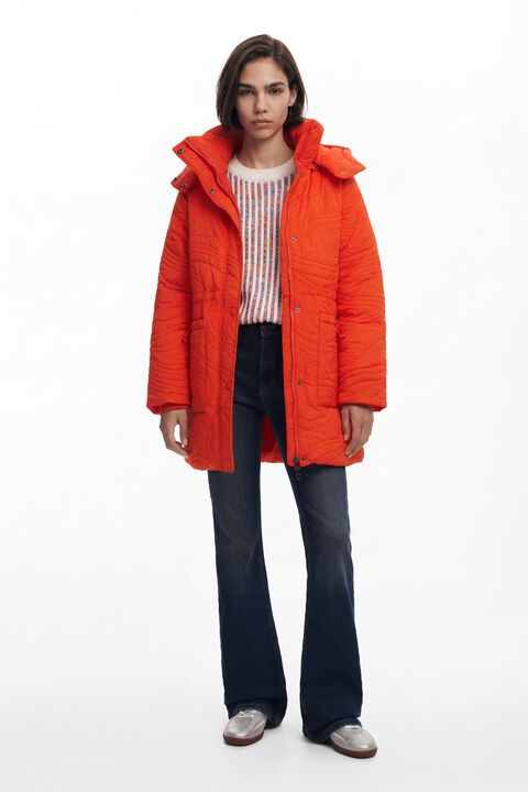 TEXTURED PADDED COAT