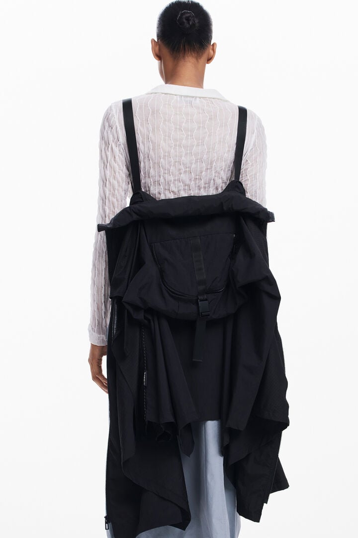 Nylon poncho with pocket | Desigual